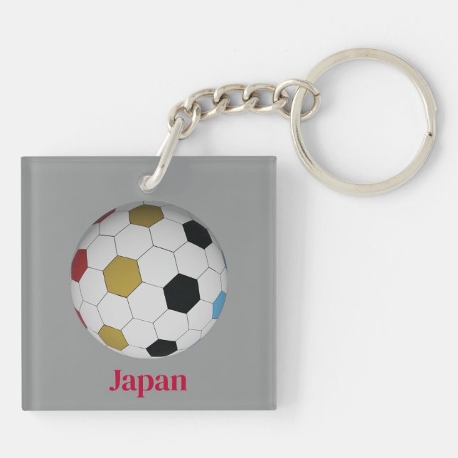 Japan Soccer Key Ring (Back)