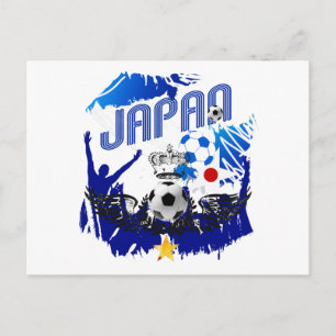 Japan Soccer Qualifying and Brazil 2014 Postcard