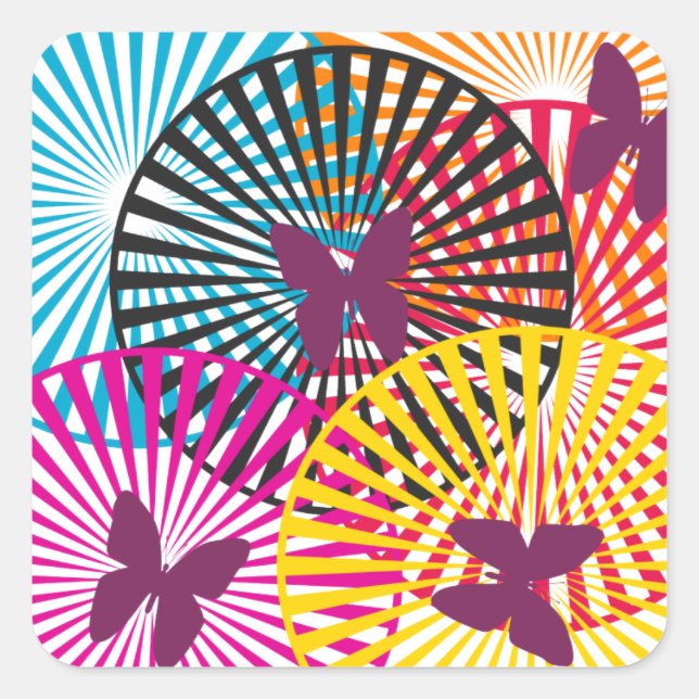 japan square sticker (Front)