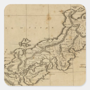 Japan Square Sticker