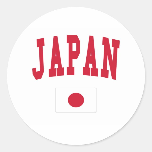 Japan Style Classic Round Sticker (Front)