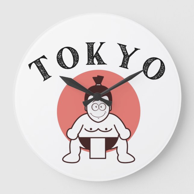 Japan Sumo Tokyo - Son of The Sun Large Clock (Front)