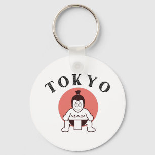Japan Sumo Tokyo - Son of The Sun White Key Ring