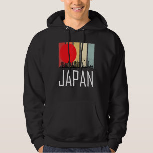 Japan Sunrise Retro Tokyo Skyline With Tokyo Tower Hoodie