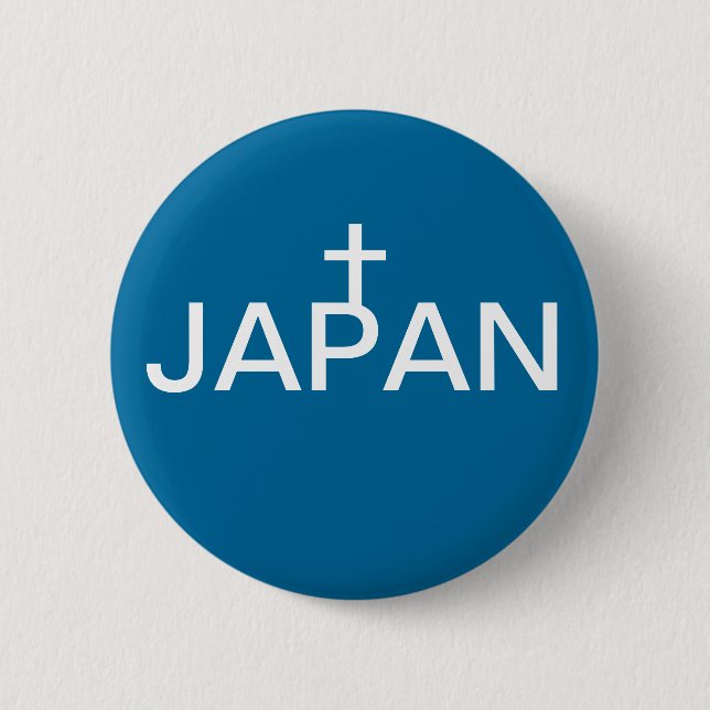 japan t 6 cm round badge (Front)