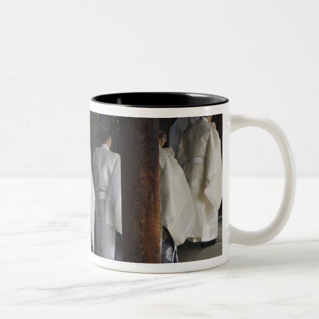 Japan, Tokyo, Meiji Shrine Autumn Festival Two-Tone Coffee Mug (Right)
