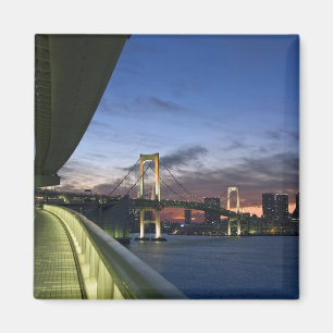 Japan. Tokyo. Rainbow Bridge in Tokyo Bay. Magnet