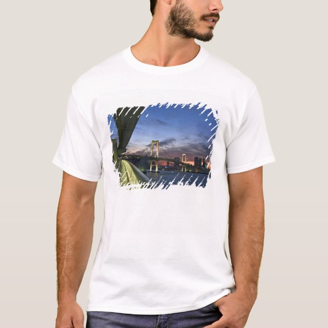 Japan. Tokyo. Rainbow Bridge in Tokyo Bay. T-Shirt (Front)