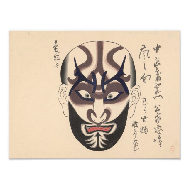 Japan - Traditional Kabuki - black - Photo Print (Front)