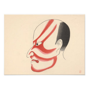 Japan - Traditional Kabuki - red4 -  Photo Print