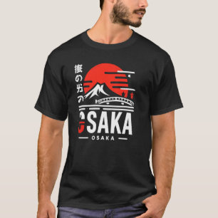 Japan Traditional Osaka Motif T-Shirt