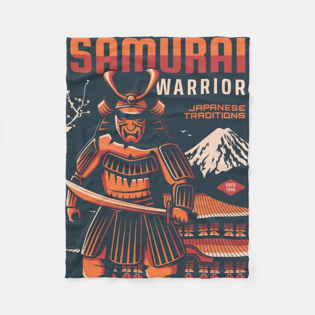 Japan travel fleece blanket (Front)