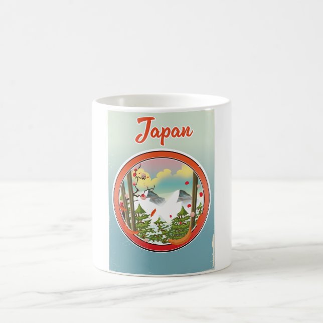 Japan travel logo coffee mug (Center)