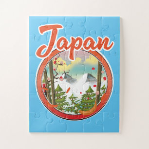 Japan travel logo jigsaw puzzle