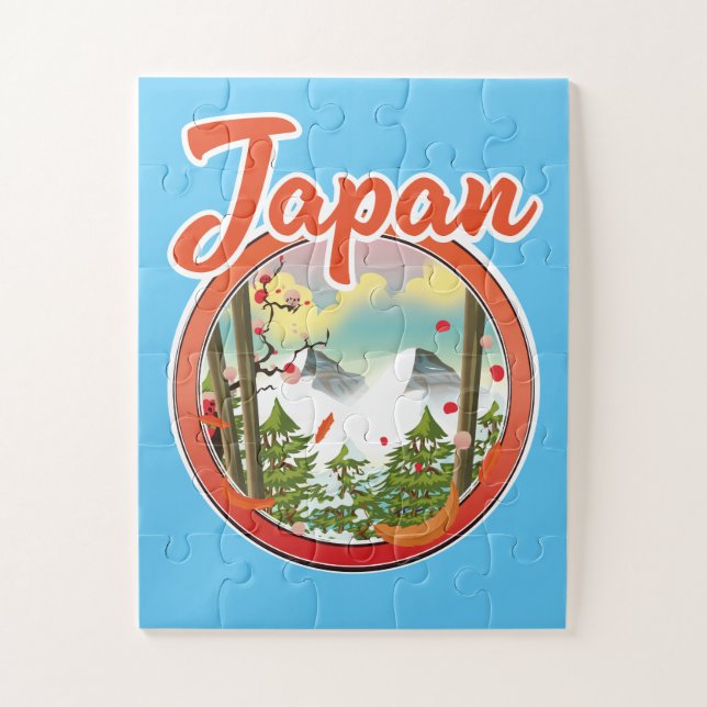 Japan travel logo jigsaw puzzle (Vertical)