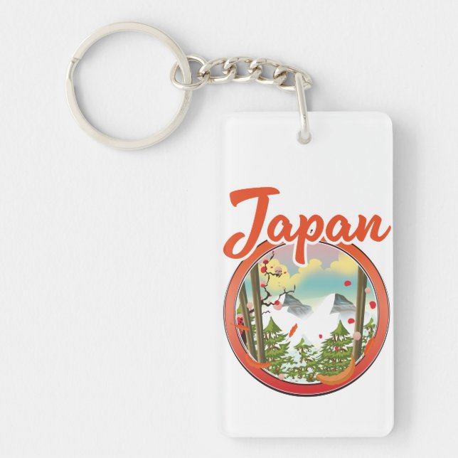 Japan travel logo key ring (Front)