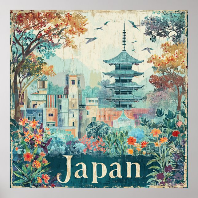Japan travel poster (Front)