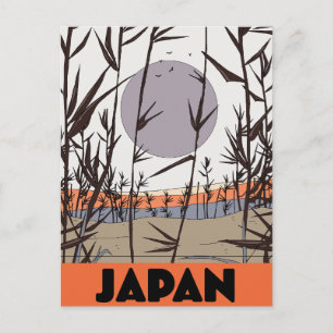 Japan travel poster holiday postcard