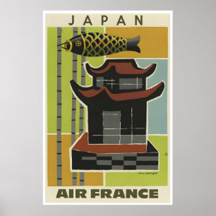 Japan Travel Poster Japanese Art Guy Georget Print