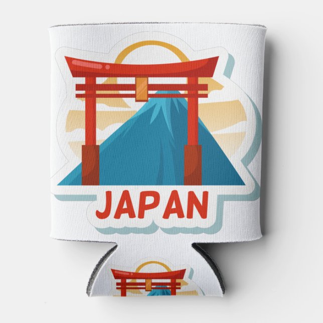 japan travel to japan icon country japan can cooler (Front)
