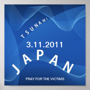 JAPAN TSUNAMI PRAY FOR THE VICTIMS POSTER