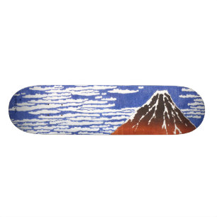japan ukiyoe mt-fuji skateboard