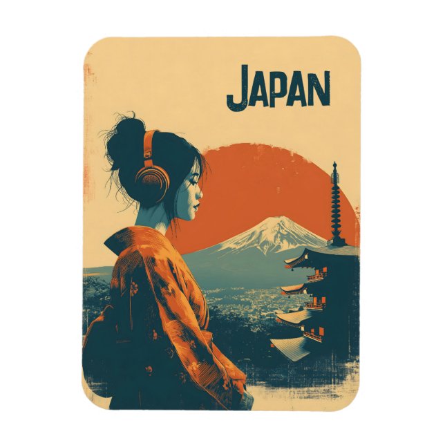 Japan vintage magnet (Vertical)