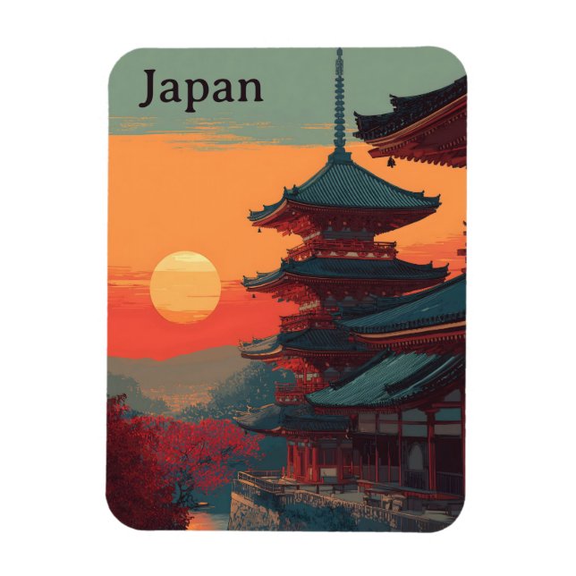 Japan vintage magnet (Vertical)