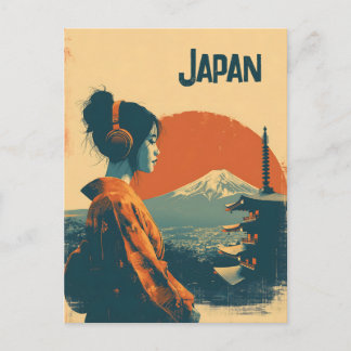 Japan vintage postcard