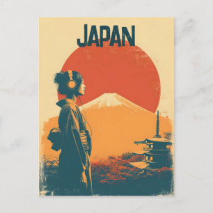 Japan vintage postcard