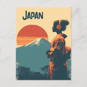 Japan vintage postcard