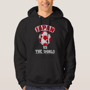 Japan Vs The World Japanese Flag Soccer Football F Hoodie