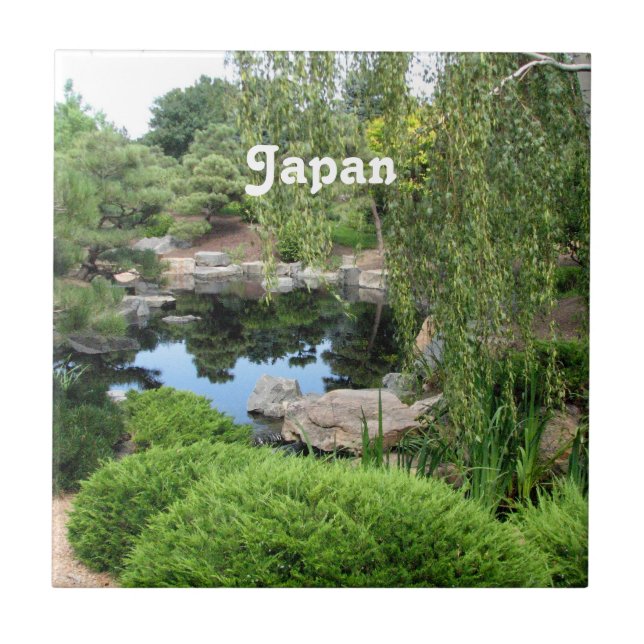 Japan Water Garden Ceramic Tile (Front)