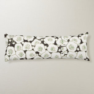 Japan White Flower floral garden Body Cushion