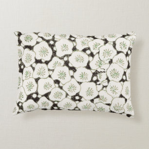 Japan White Flower floral garden Decorative Cushion