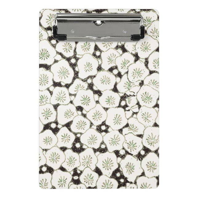 Japan White Flower floral garden Mini Clipboard (Front)