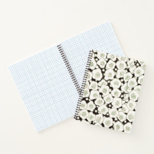 Japan White Flower floral garden Notebook