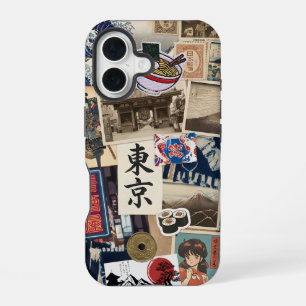 Japancore Collage Japanese Modern Traditional Art iPhone 16 Case