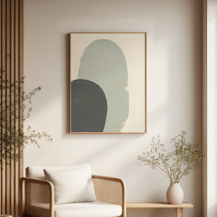 Japandi Abstract Plant Art Print