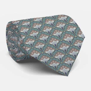 Japandi floral pattern _ Zen Tie