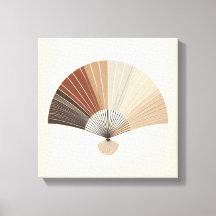 Japandi Folding Fan Abstract Balance Art