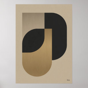 Japandi Luxury Minimal Geometric Abstract Wall Art