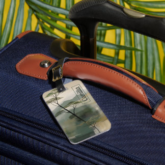 Japandi Mystic Peaks Luggage Tag