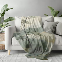 Japandi Mystic Peaks Wall Art Print