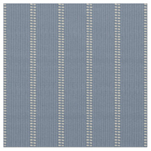 Japandi navy blue denim lines neutral geometric fabric