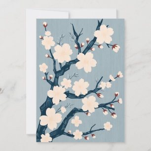 Japandi (scandi-japanese) wedding invitation