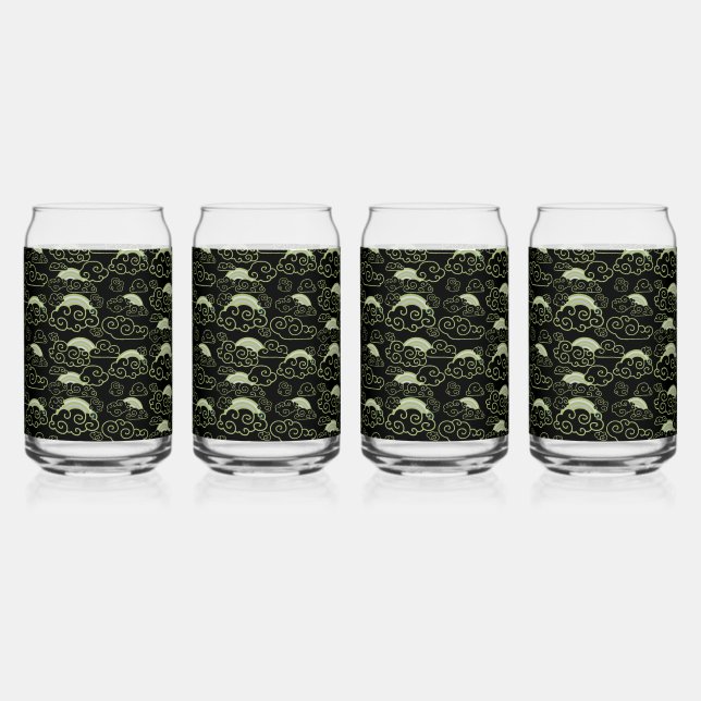 Japandi Style Home Decor Can Glass (Front)