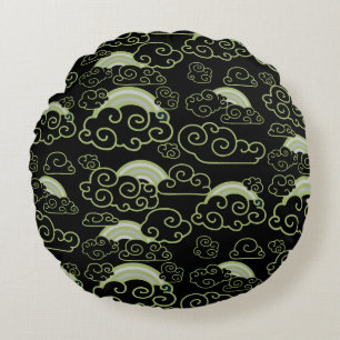 Japandi Style Home Decor Round Cushion