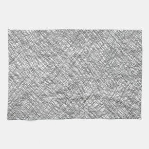 Japandi texture style simple lines scribble tea towel