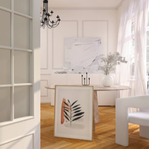 Japandi watercolor abstract print 